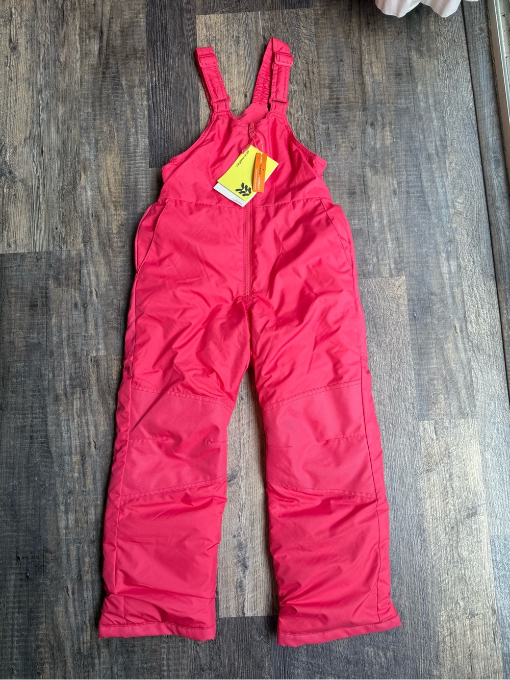 all in motion Hot Pink Kids Snow Overalls